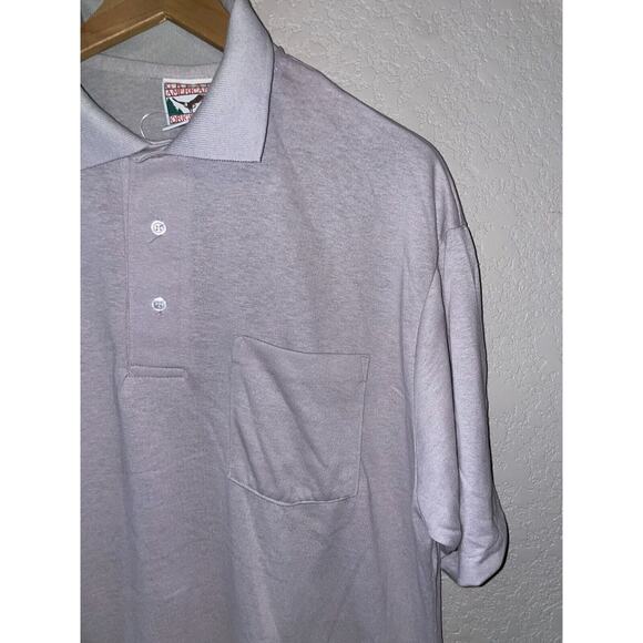 1980s Vintage Screenmates Great American Originals Gray Polo Shirt Blank VTG 80s - Picture 2 of 9